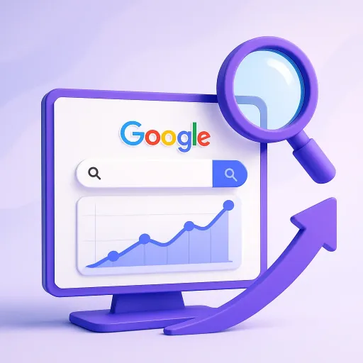 Het scherm met google met SEO analyse